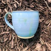 Blue and Jade Round Cup by Rosemarie Durr image
