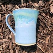 Blue and Jade Large Mug by Rosemarie Durr image