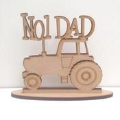 Wooden Personalised Dad Tractor Sign