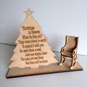 Christmas in Heaven with Chair Sign