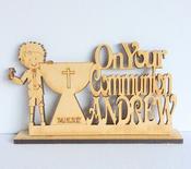Communion  Wooden Keepsake Boy