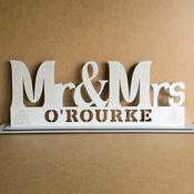 Mr. &amp;amp; Mrs. White  Personalised  Celtic Design Wedding Table Sign