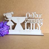 Communion White Wood Keepsake Girl or BOY