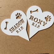 Personalised Rememberance Pet Heart