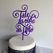 Tale as Old as Time Cake Topper image
