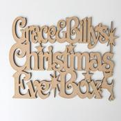 Christmas Eve Box Lid (approx 19x15cm)  Two Names image