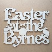 Easter at the Family Name White 3mm    One Name Only image