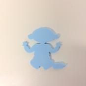 Blue Acrylic Baby Craft Piece (PK OF 5)