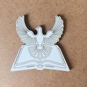 Confirmation White Engraved Craft Pieces (PK OF 5)