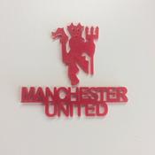 Red Acrylic Manchester United Craft Pack  5cm each(PK OF 5)
