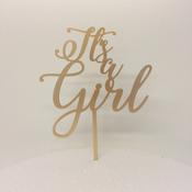 It's a Girl Cake Topper image