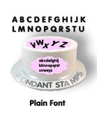 Plain Full Set of Fondant Stamps (capital &amp;amp; lower case letters)