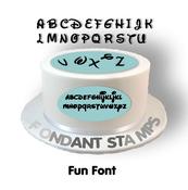 Fun Full Set of Fondant Stamps (capital &amp;amp; lower case letters)