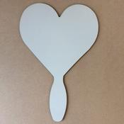 Blank Heart Plaque with Handle (Approx 30cm)