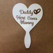 Pageboy/Flowergirl Signs with Handle