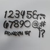 Set of Fun Font Numbers &amp;amp; Symbols Fondant Stamps