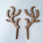 REINDEER ANTLERS Cake Topper image
