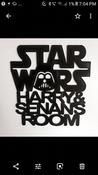 STAR WARS PERSONALISED ROOM SIGN (20CMX20CM) 2 NAMES AT MOST image