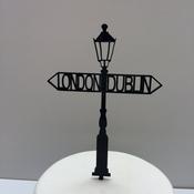 Lamp Post Direction Cake Topper image
