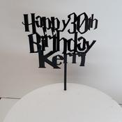 Personalised Harry Cake Topper with Name and Age image