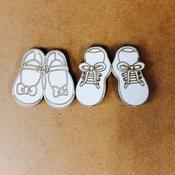 Set of Baby Shoes (5cm each) (Pk of 6)