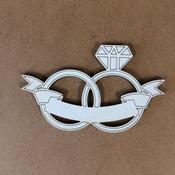 Wedding Rings with Sash (10cm each) (PK OF 5)
