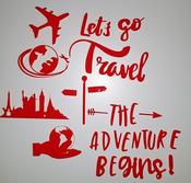 Travel The World  Stamps (Approx 5cm - 10cm) (Colours may vary) image