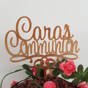 Communion Script Cake Topper Personalised image