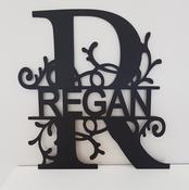 Monogram Name Sign (Approx 40cm x 40cm) ( Acrylic)