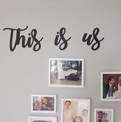 This is us Photo Wall Sign 20cm high 60cm wide