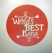 WORLDS BEST NANA FONDANT EMBOSSER STAMP