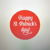 HAPPY ST PATRICKS DAY   FONDANT EMBOSSER STAMP
