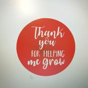 THANK YOU FOR HELPING ME GROW  FONDANT EMBOSSER STAMP