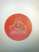 SANTA  MERRY CHRISTMAS  FONDANT EMBOSSER STAMP