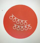 STRING OF LIGHTS OR BAUBLES FONDANT EMBOSSER