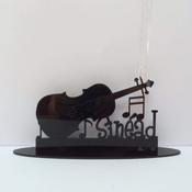Violin with Music Notes Personalised with Name image