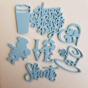 Fondant Cake Stamps St Patricks Day (5cm - 7cm approx) (Colours may Vary)