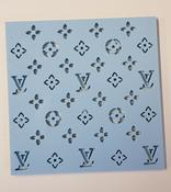 DESIGNER LV   PRINT  CUT OUT 8CM SQUARE (Colours may vary) image