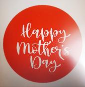 HAPPY MOTHERS DAY SCRIPT  EMBOSSER STAMP image