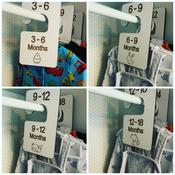 BABY WARDROBE CLOTHES DIVIDERS (0-3MTHS -18-24MTHS)