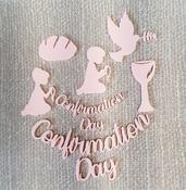 CONFIRMATION FONDANT CAKE STAMP   (COLOURS MAY VARY)