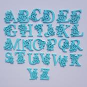 Flower Capital Letters  Fondant Cake Stamps  (Colours may Vary) (4cm high)