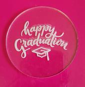 HAPPY GRADUATION WITH HAT EMBOSSER STAMP image
