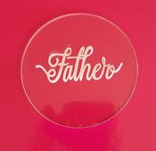 FATHER CUP CAKE  EMBOSSER STAMP