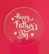 HAPPY FATHERS DAY STARS  CUPCAKE  EMBOSSER STAMP image