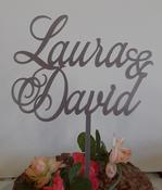Two Forenames Wedding/Engagement Cake Topper image