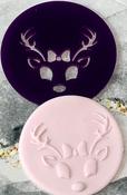 FEMALE REINDEER CUT OUT 3D EMBOSSER