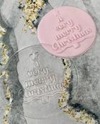 A VERY MERRY CHRISTMAS TREE CUT OUT 3D EMBOSSER