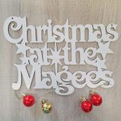 Christmas at the Family Name White 3mm-One Name Only