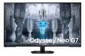 Samsung Odyssey Neo G7 S43CG700NU - G70NC Series - QLED monitor - Smart - gaming - 43" - 3840 x 2160 4K @ 144 Hz - VA - 400 cd/m² - 4250:1 - DisplayHDR 600 - 1 ms - 2xHDMI, DisplayPort - speakers - black, white